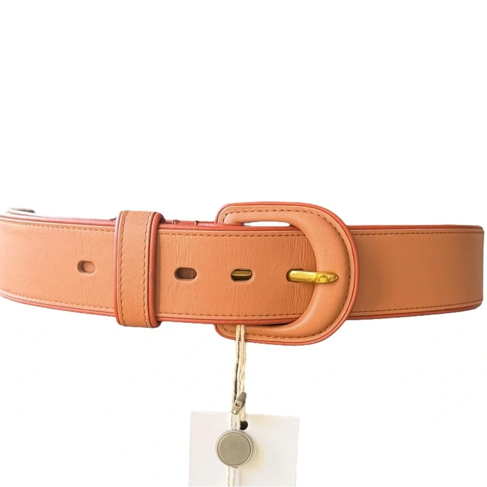 Zimmermann Brown Leather Belt With Buckle | Size Medium/Large
